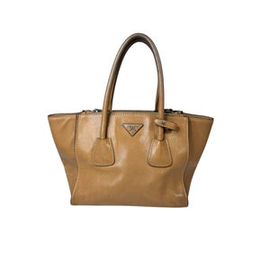 Women's Prada Tan Leather Satchel One Size